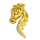 Edelstahlanhänger - Pferdekopf PVD-Gold