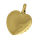 Stainless steel pendant heart shape PVD-Gold