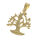 Edelstahlanhänger - goldener Lebensbaum 29 mm