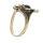Bronze ring - Black stone 62 (19,7 Ø) 09 US