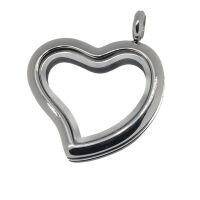 Stainless Steel Pendant – Open-Frame Heart Locket...
