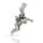 925 Sterling Silver Pendant - Angel with Trumpet