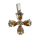 925 Sterling Silberanhänger - Blume C/Z gold
