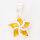 925 Sterling Silberanhänger - Blume mit Acryl...