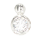925 Sterling Silberanhänger - mit c/z rund Weiß