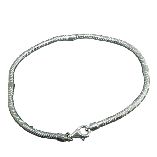 Silbergrundarmband 3mm 21 cm