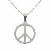 Edelstahlanhänger - Peace Stahl