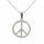 Edelstahlanhänger - Peace Stahl