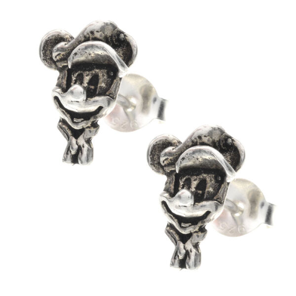 Silver Stud Earrings - Mouse