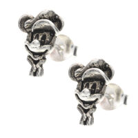 Silver Stud Earrings - Mouse