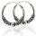 925 Sterling Silber Bali Creolen "Bemir" 14mm