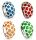 925 Sterling Silberring - Acryl-Blumenmuster Türkis...