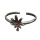925 Sterling Silberring Zehenring Hanfblatt Lila