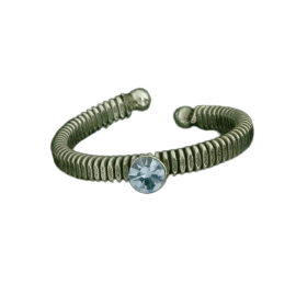 925 Sterling Silberring / Kinder- und Zehenring Rot