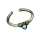 925 Sterling Silberring / Kinder- und Zehenring Blau