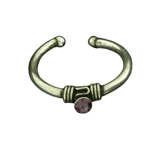 925 Sterling Silberring / Kinder- und Zehenring Lila