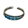 925 Sterling Silberring / Kinder- und Zehenring Blau