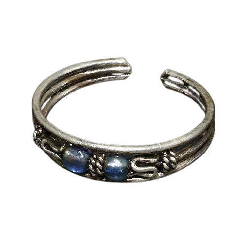 925 Sterling Silberring / Kinder- und Zehenring Türkis