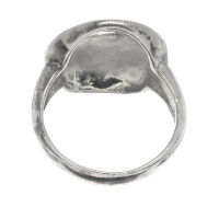 925 Sterling Silver Ring - Round Onyx