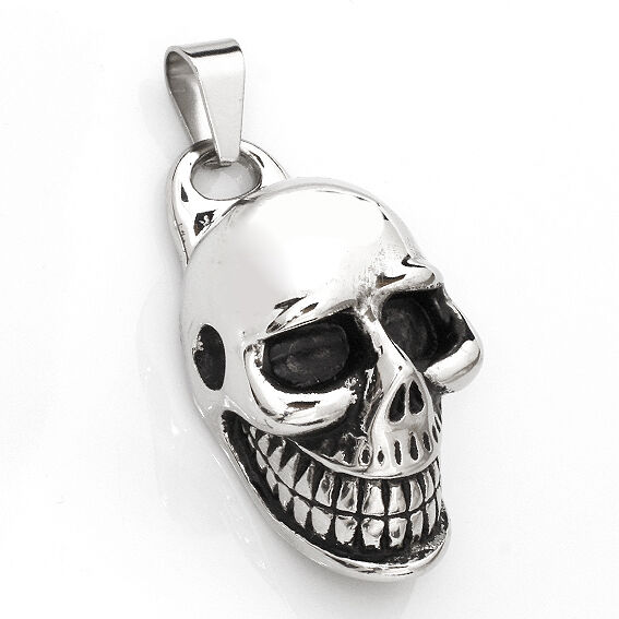 Edelstahlanhänger Totenkopf