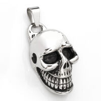 Edelstahlanhänger Totenkopf