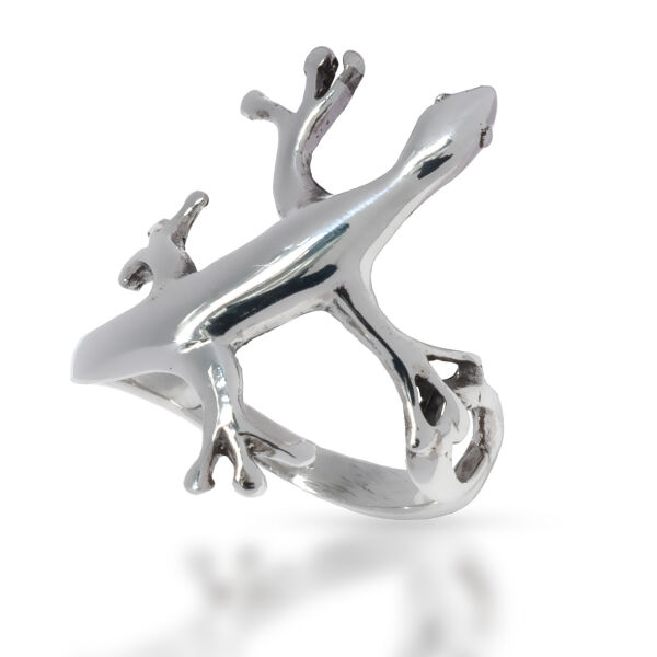 925 Sterling silver ring - Gecko 56 (17,8 Ø) 7,6 US