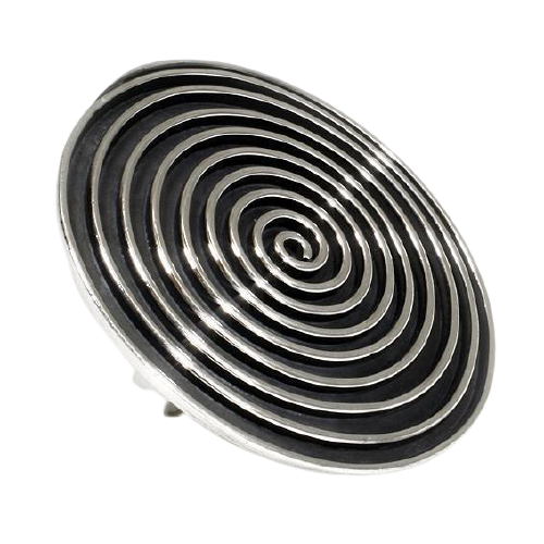 925 Sterling Silberring - Spirale 58 (18,4 Ø) 8,4 US