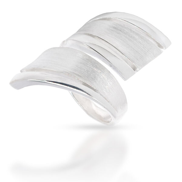 925 Sterling Silberring - geschwungene Form 60 (19,1 Ø) 9,1 US