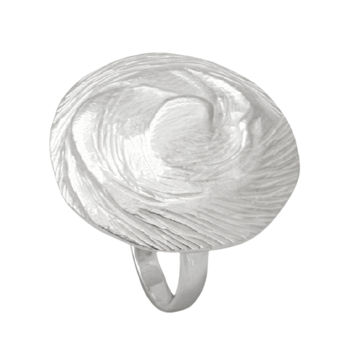 925 Sterling Silberring - Spirale Rund 62