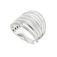 925 Sterling Silberring - Ice "Isa" 58 (18,4 Ø) 08 US