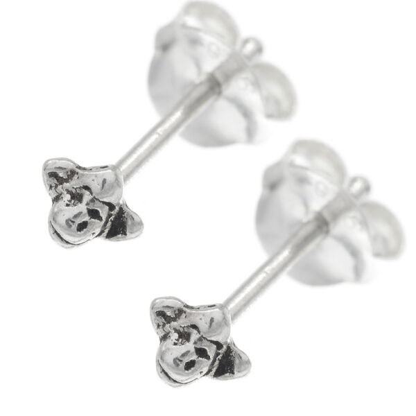 Silberohrstecker - Affenkopf