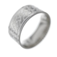 Stainless Steel Ring - Woven Pattern