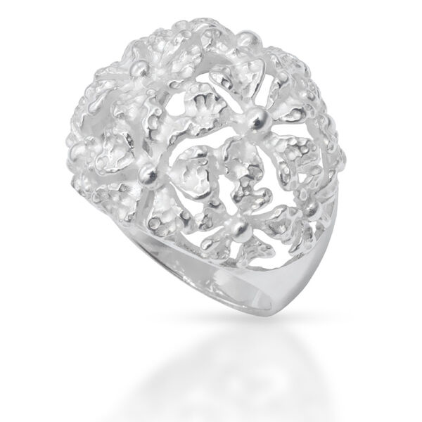 925 Sterling silver ring - Flowered 54 (17,2 Ø) 06 US
