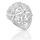 925 Sterling silver ring - Flowered 54 (17,2 Ø) 06 US