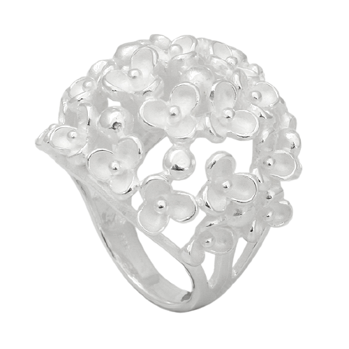 925 Sterling Silberring - Blütenmeer 54 (17,2 Ø) 6,8 US