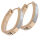 Stainless steel folding hoop earring - horseshoe shape...
