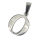 Stainless steel pendant - Alphabet O