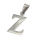Stainless steel pendant - Alphabet Z