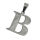 Stainless steel pendant - Alphabet - Letter B