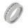 Stainless Steel Ring with Pure Colored Cubic Zirconia