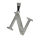 Stainless steel pendant - Alphabet - Letter N