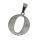 Stainless steel pendant - Alphabet - Letter O