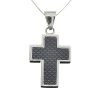 Stainless steel pendant - cross "Grumol"