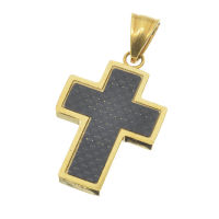 Stainless steel pendant - cross "Grumol"
