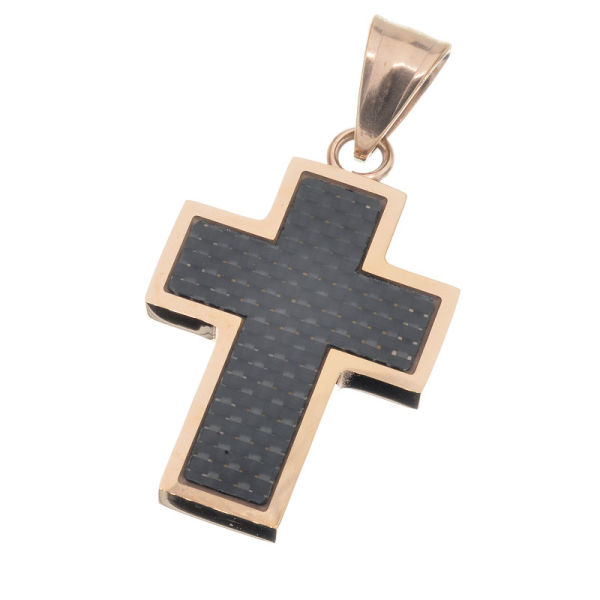 Stainless steel pendant - cross "Grumol"