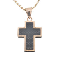 Stainless steel pendant - cross "Grumol"