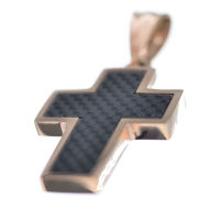 Stainless steel pendant - cross "Grumol"