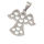 Stainless Steel Pendant - Angel with Heart Dress
