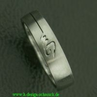 Edelstahlring - Durchbrochener Ring Modell "Lotte"