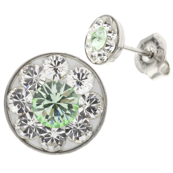 Ohrstecker - 7 mm - poliert - Chrysolite (CHR)